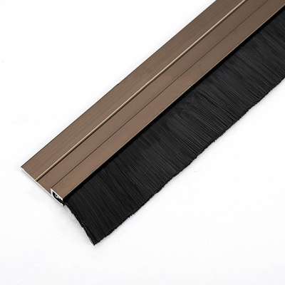 Under Door Sweep Weather Strip Seal Brush with PVC and Aluminum