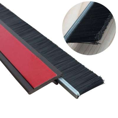 Self Adhesive Dustproof Windproof Door Sweep PP Brush Seal Strip