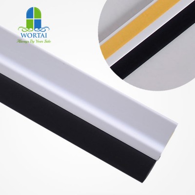 Self Adhesive Sealing Strip White PVC Flexible Rubber Tape Weatherstripping for Door Bottom Seal